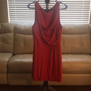 BCBG coral dress